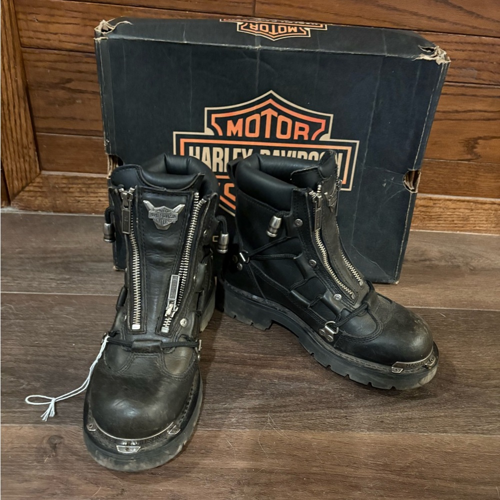 Harley-Davidson Black Combat & Moto Boots
